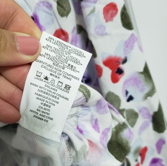 FRANK & OAK Floral Printed Wrap Top Blouse - Picture 13 of 13